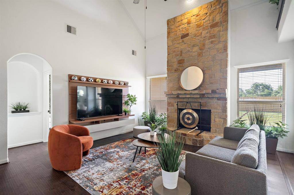 Wood floors throughout entire home.