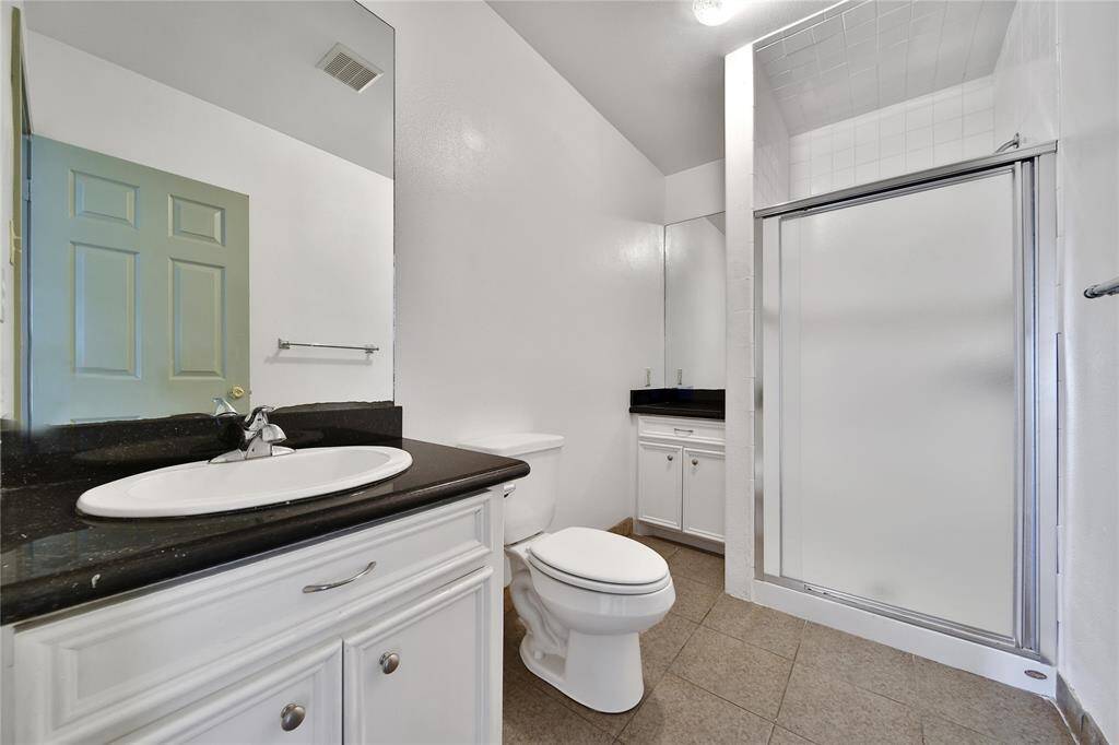 One of two bathrooms
