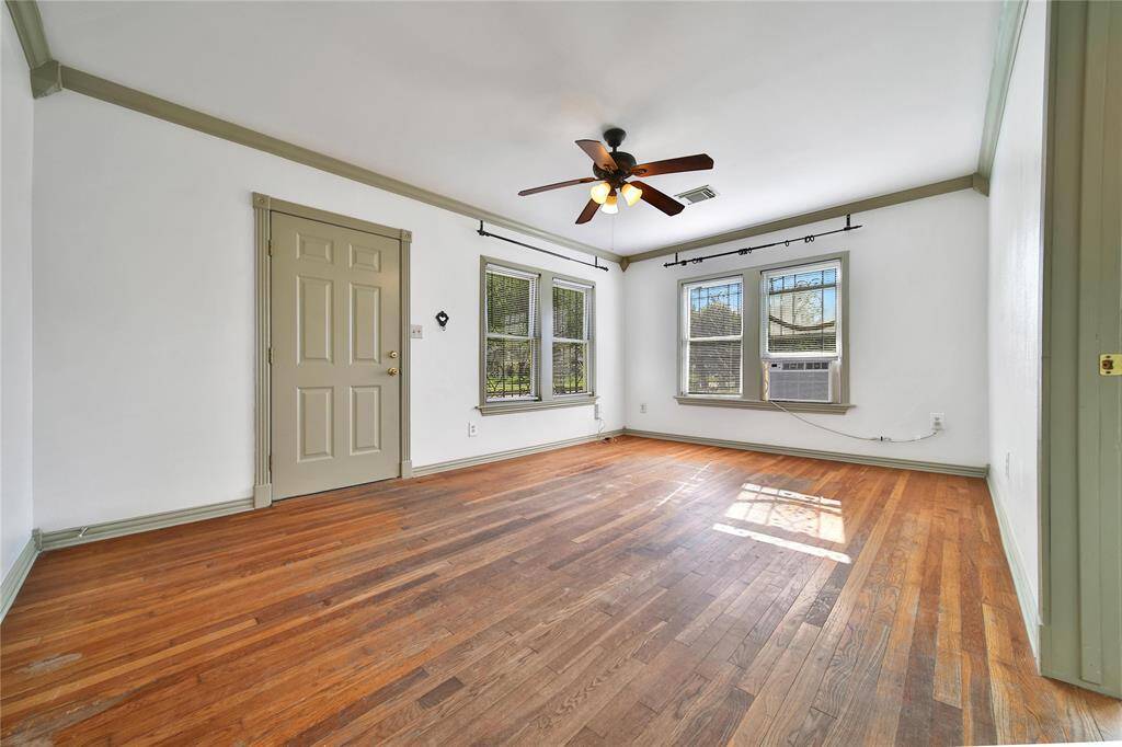 View of living room standing at hallway