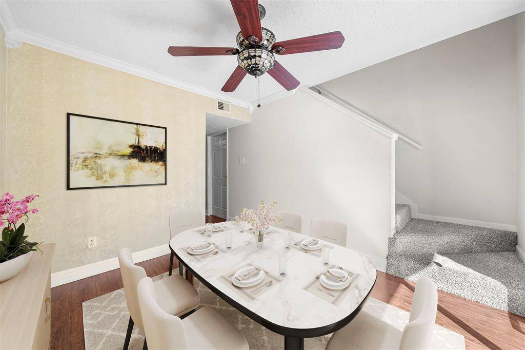 VIRTUALLY STAGED - 1st floor - dining room
