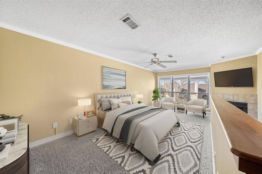 VIRTUALLY STAGED - 3rd floor - primary bedroom suite