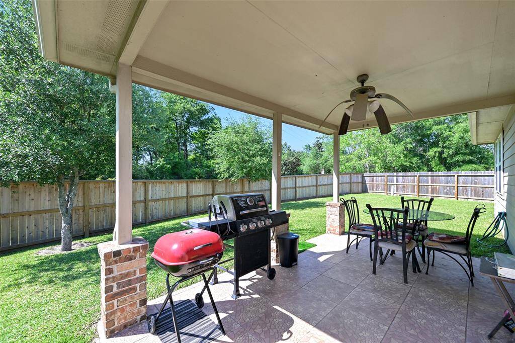 Extended covered patio
