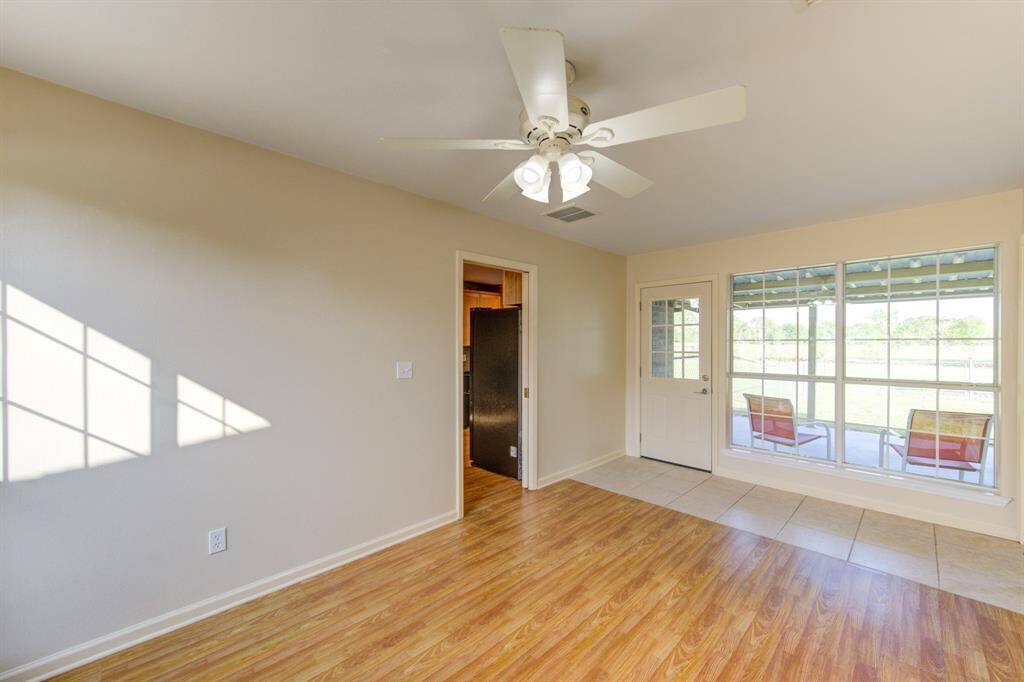 This flexible room connects to Kitchen-Patio-Garage