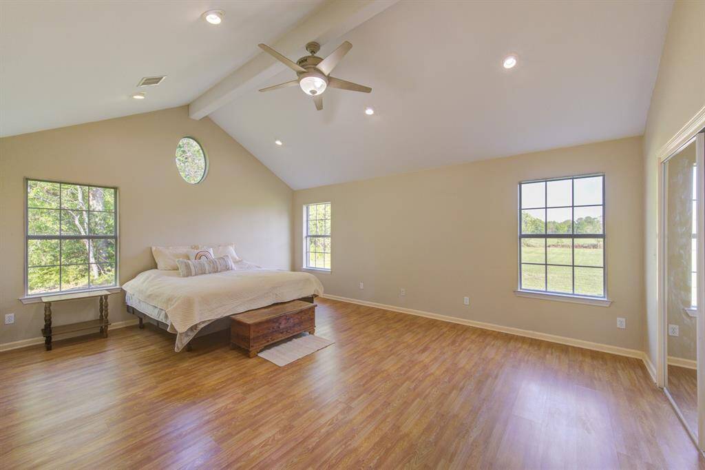 Primary Bedroom w/Cathedral Ceiling