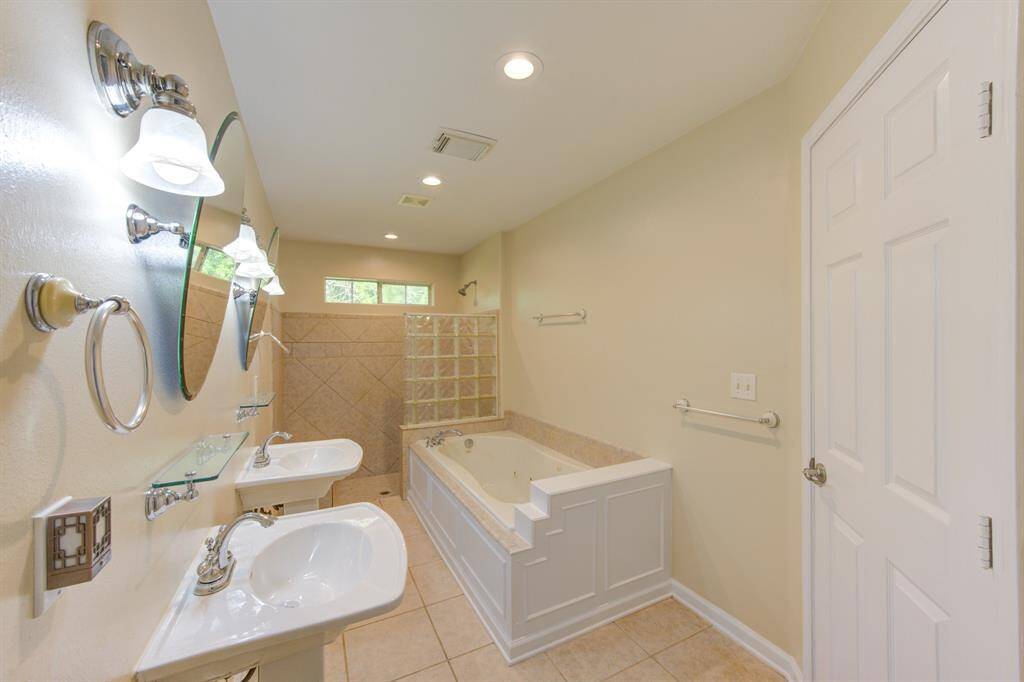 Dual Sinks, Walk-In Shower and Separate Tub