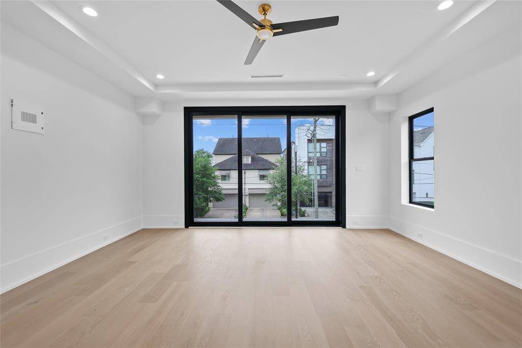 Primary bedroom with sliding doors to your balcony. Current stage of construction 4/24* Estimated completion 5/1.