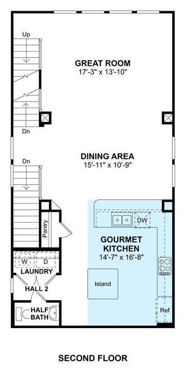 The Jefferson II floor plan by K. Hovnanian Homes. 2nd Floor shown. *Prices, plans, dimensions, features, specifications, materials, and availability of homes or communities are subject to change without notice or obligation.