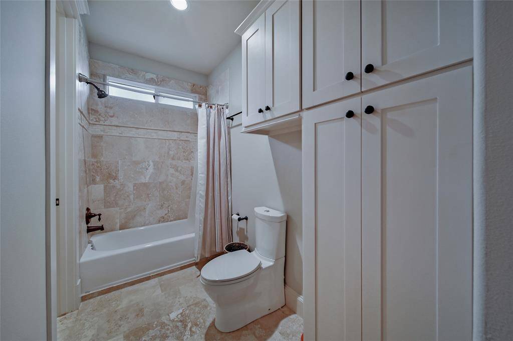 View of secondary bathroom #1.