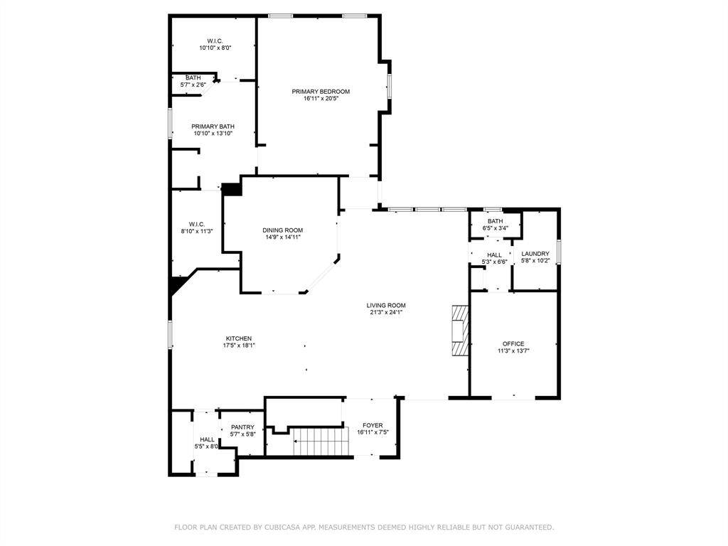 Floorplan floor 1.