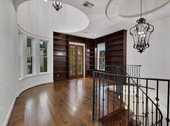 Library with beautiful built ins