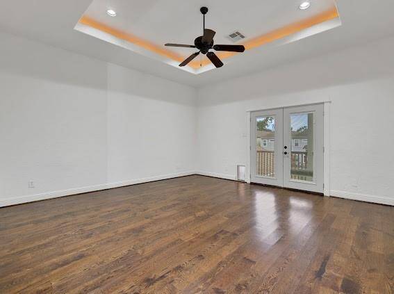 Primary bedroom has private upper balcony