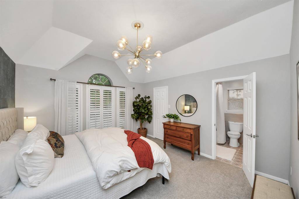 The first guest bed has an en-suite bath. You might not have known how much you didn’t want to see your house guests in the mornings until you had a guest suite with its own bath.