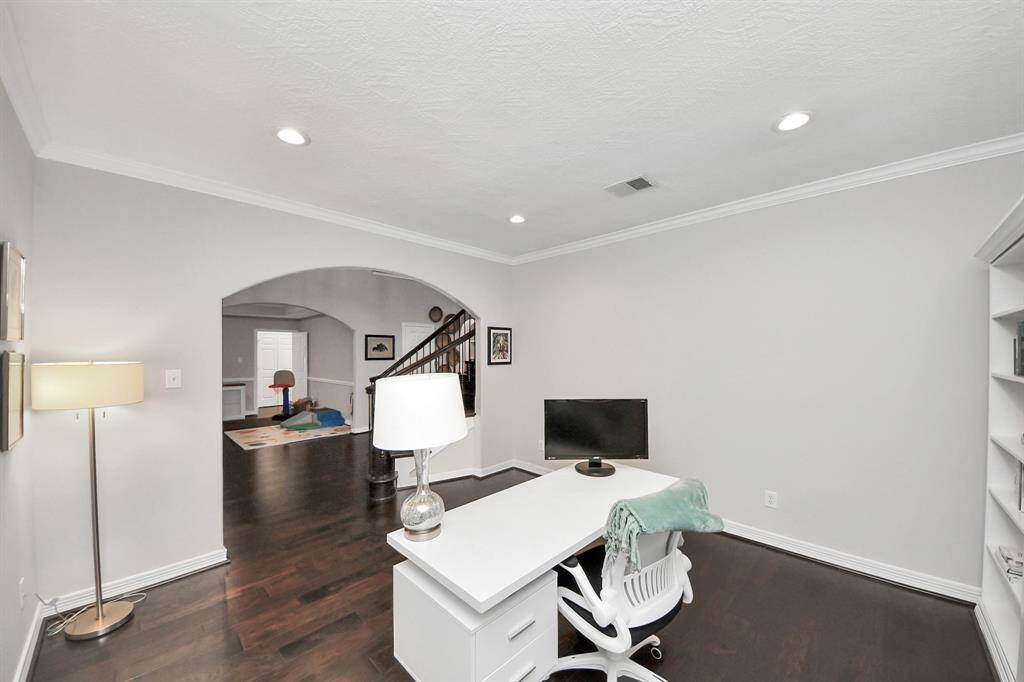 When everyone is work-from-home, you’ll need a dedicated flex space that you can turn into an office…or maybe even two. At the front of the home, you’ll find two flex spaces