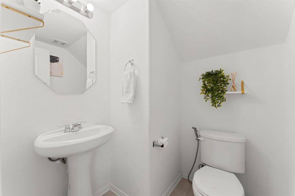 Half bath down stairs.