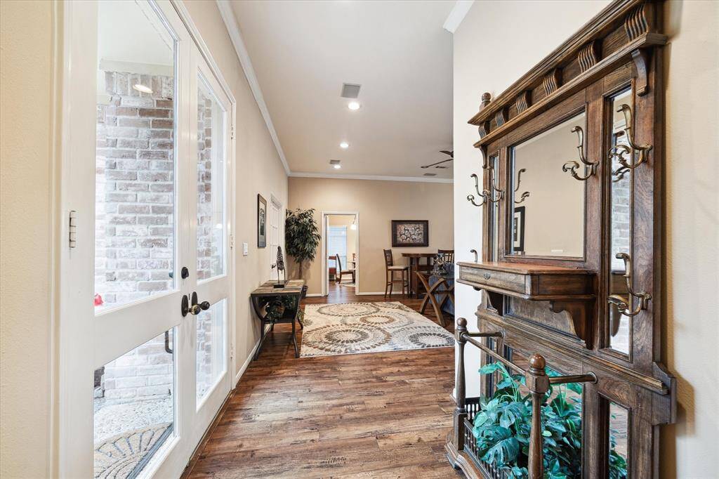 Light filled entryway.