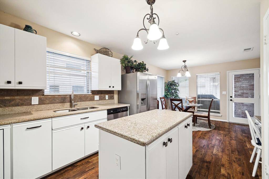 Another view of the island kitchen.