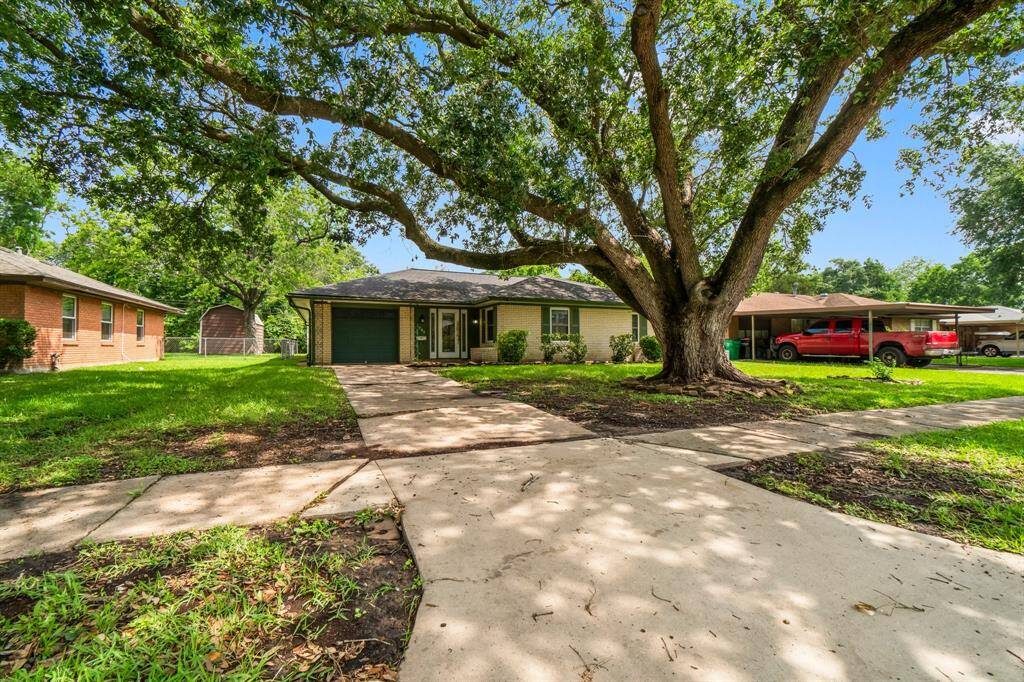Beautiful Oak in the front.