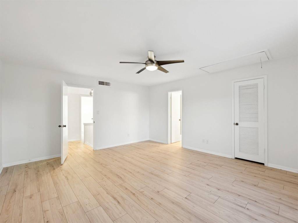 Notice the attic door. There is floor attic that could be converted into additional living space.