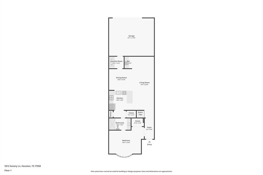 First floor of 1812 Saxony Ln!