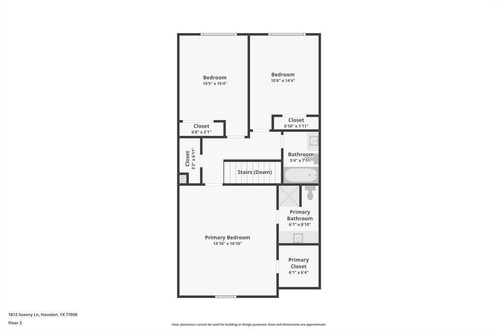 Second floor of 1812 Saxony Ln!