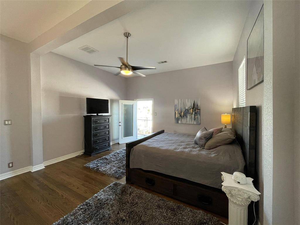 This suite retreat offers ample space for relaxation and outdoor access.