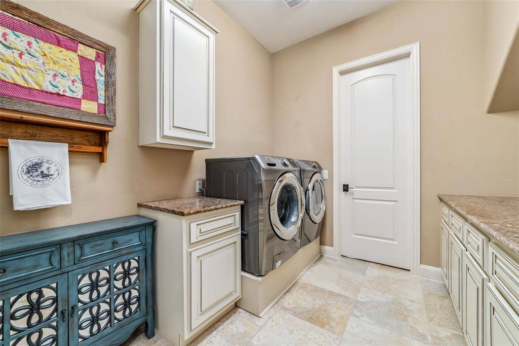 Wow look how big this laundry room is that is also attached to your primary closet.