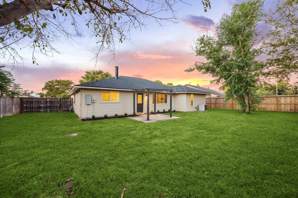 The backyard is large and sure to please the little ones or your furry friend!