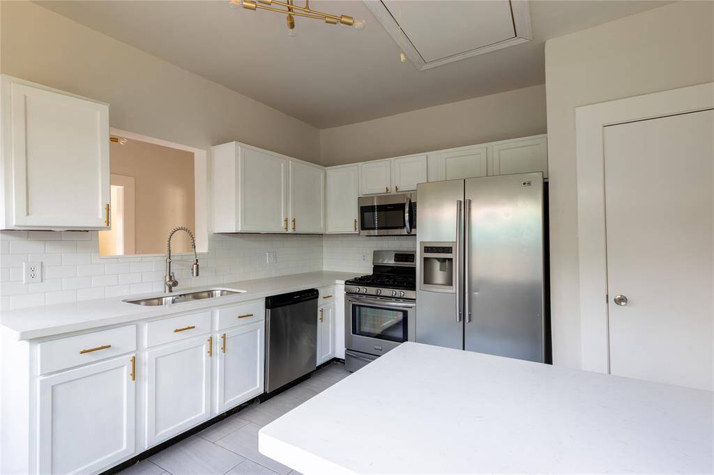 Super clean kitchen with refrigerator included.