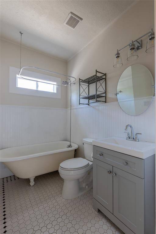 Upgraded hallway bathroom.