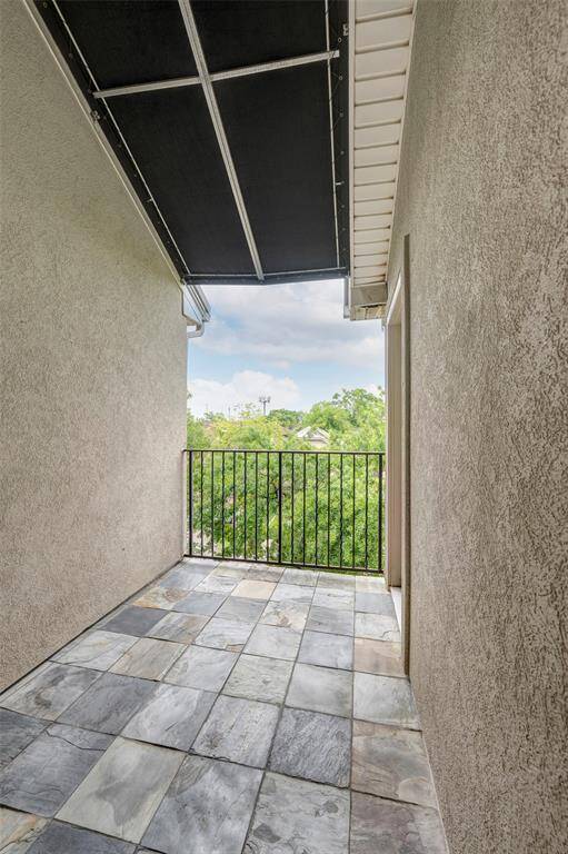 A good size, covered balcony to enjoy!