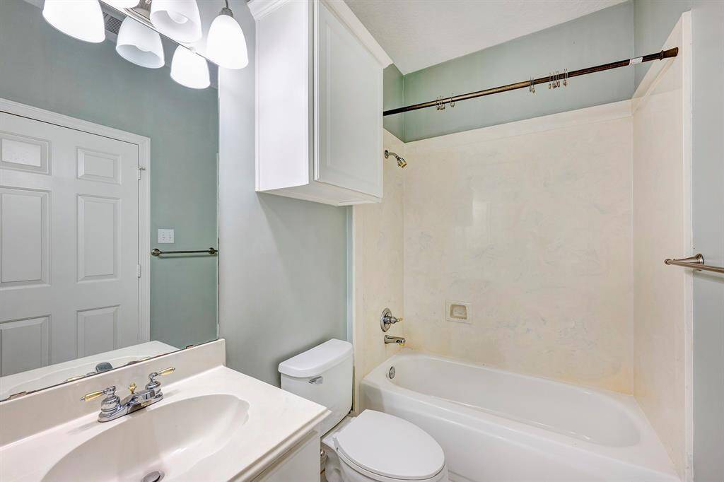 First floor full bath.