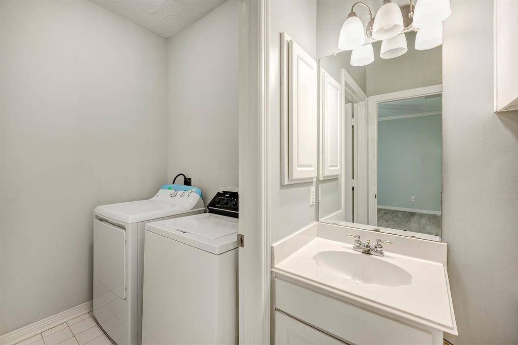 First floor laundry room.
