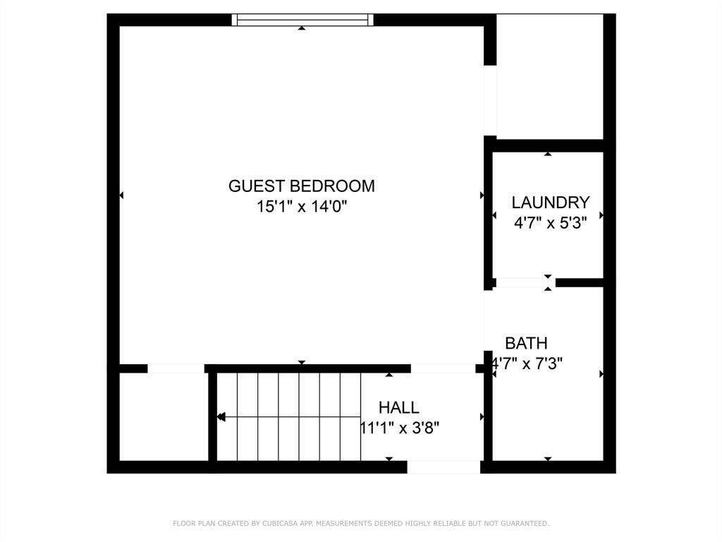 First floor. Enter "HALL" from the garage.
