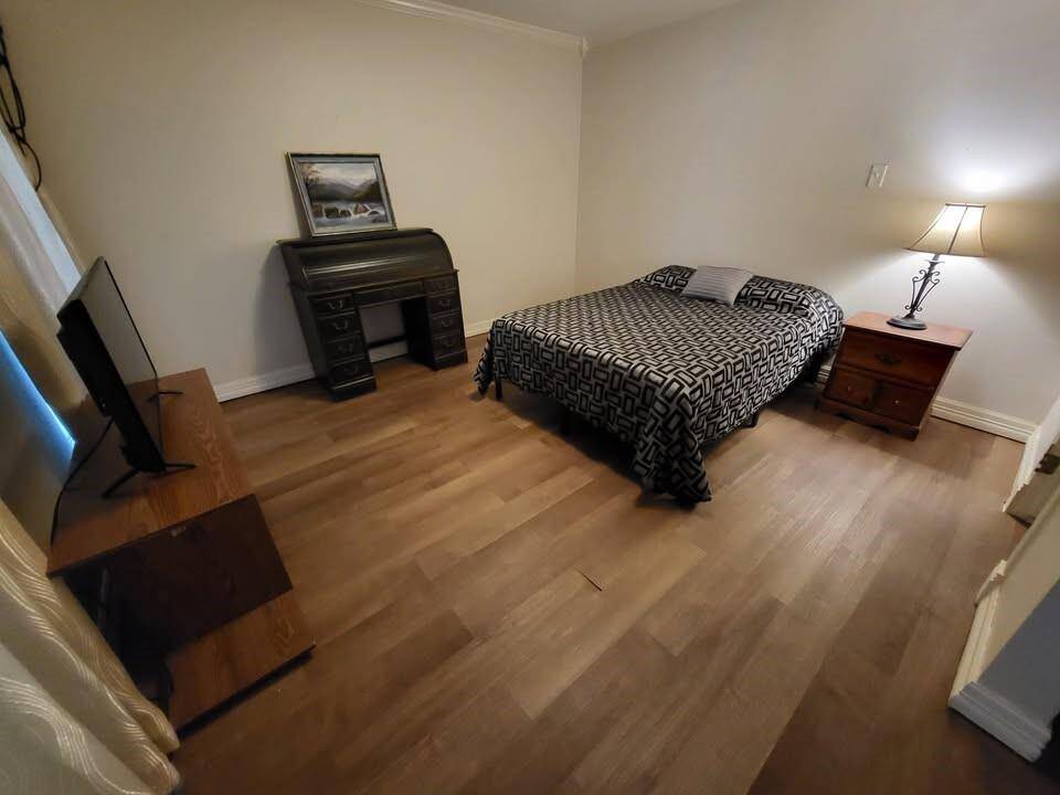 Bedroom located off family room that could also be used as a home office/study