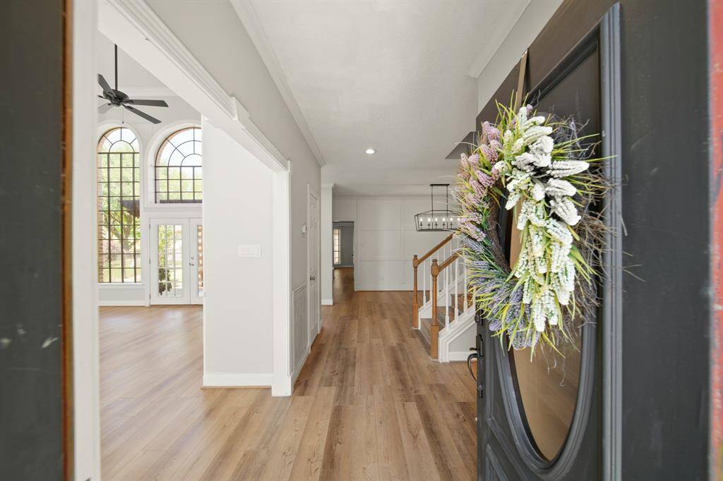 The Entry sets the tone for the home. Beautiful LVT flooring, neutral paint palette, soothing environment.