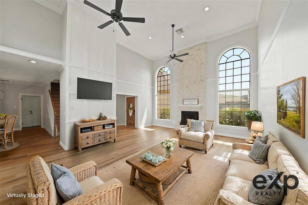 Virtually staged to show scale, this room is the heart of the home.