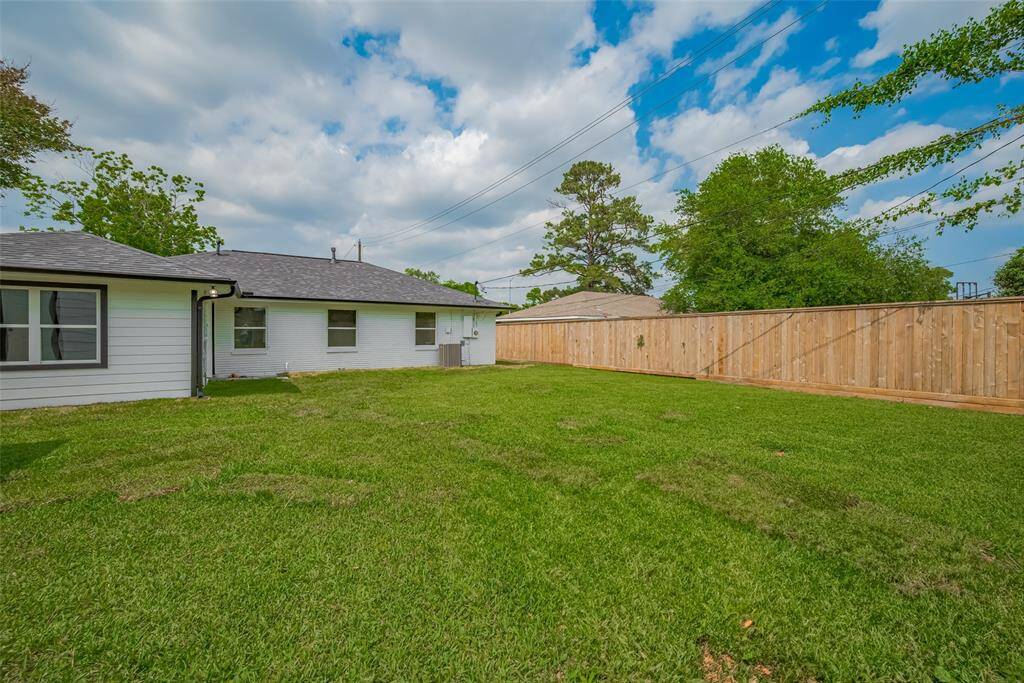 Backyard is fully fenced installed in 2017