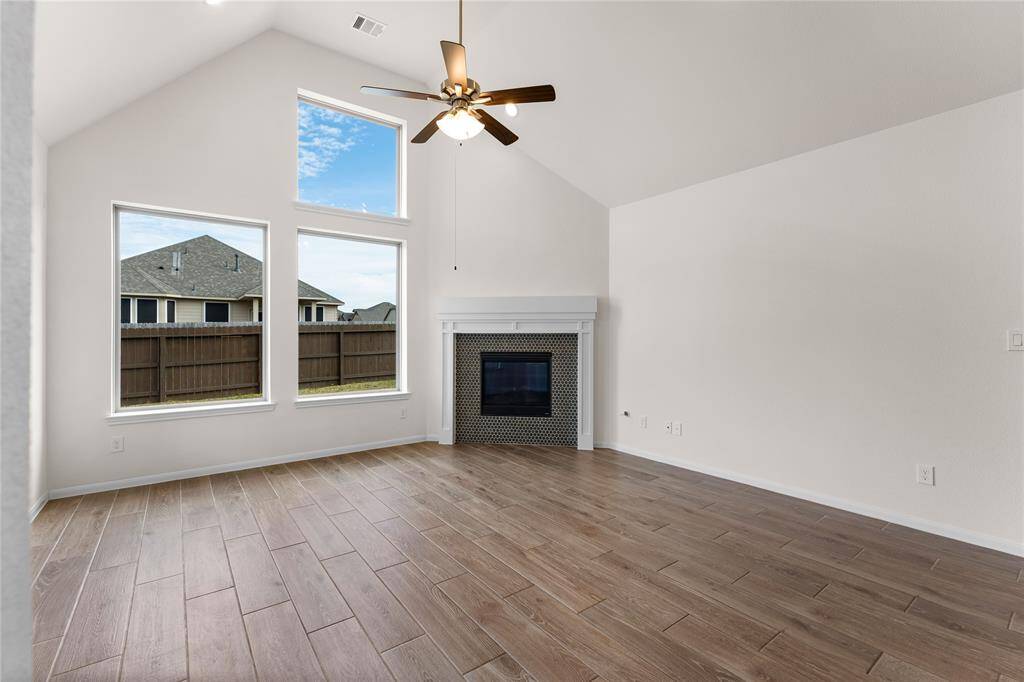 The windows allow for plenty of natural light