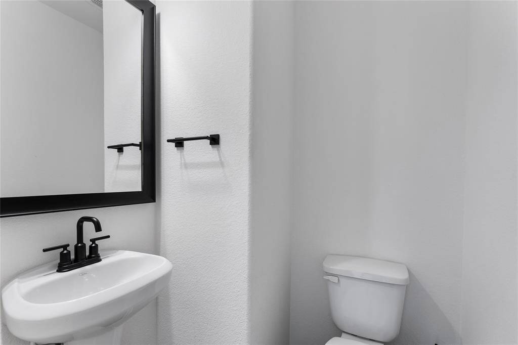 Half bathroom downstairs