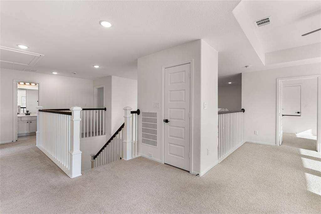 Upstairs living area