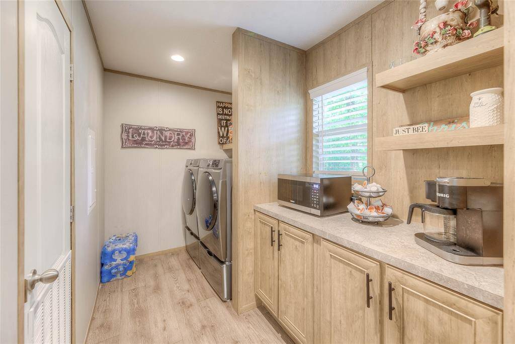 Buffet counter and utility  room