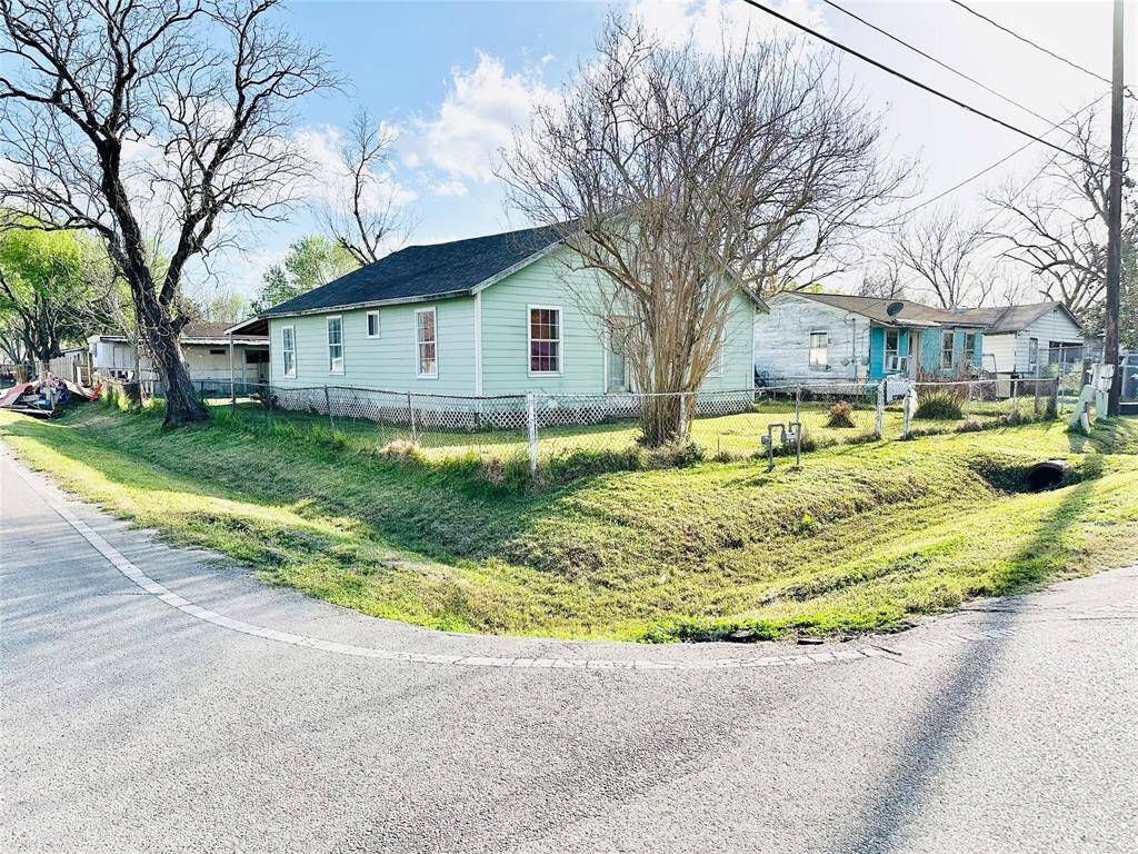 Corner lot view of property