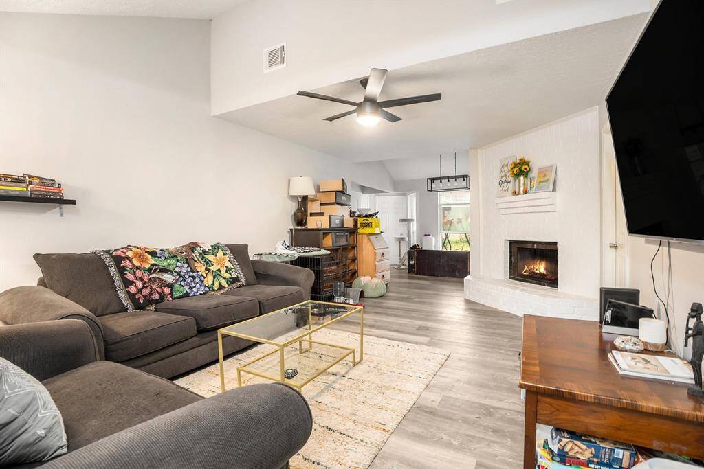 Luxurious Living Room offers an open concept leading to the Dining Area and Gourmet Kitchen, great for flow of conversation from one area to the next.