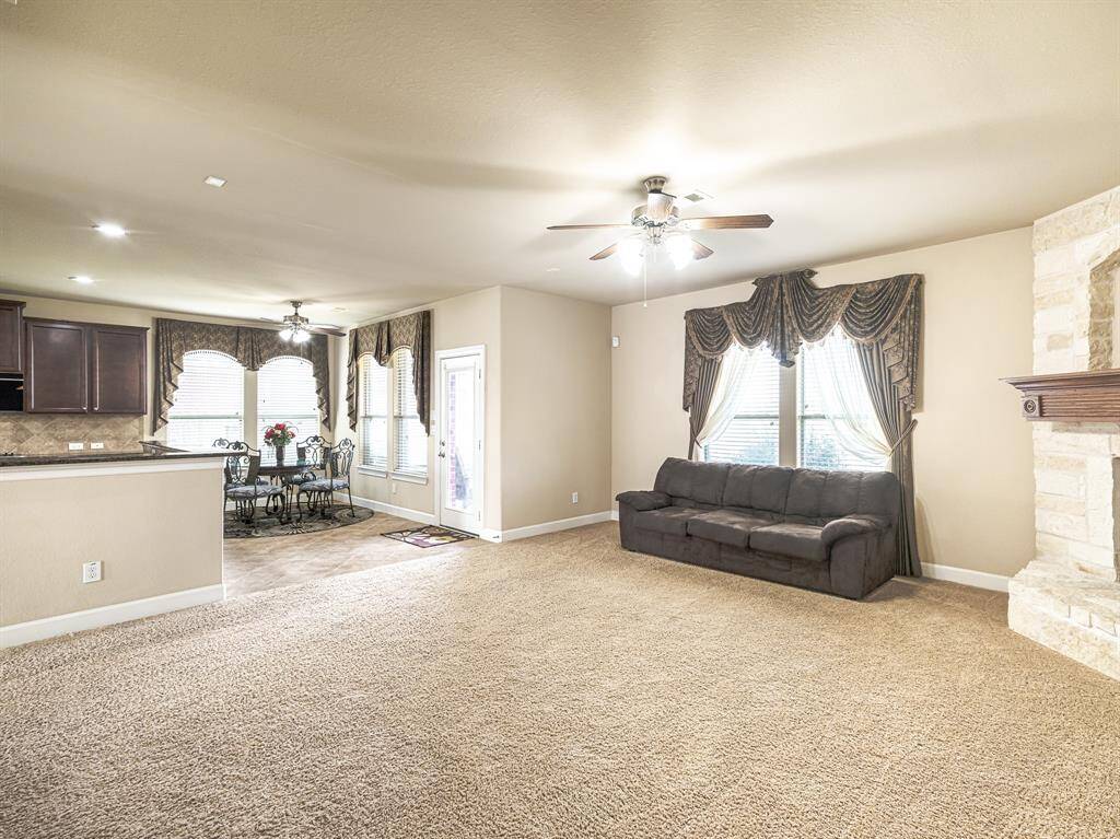 Formal Family room with fire place