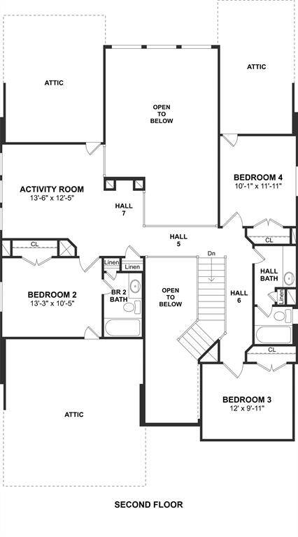 The Easton II floor plan by K. Hovnanian Homes. 2nd Floor Shown. *Prices, plans, dimensions, features, specifications, materials, and availability of homes or communities are subject to change without notice or obligation.