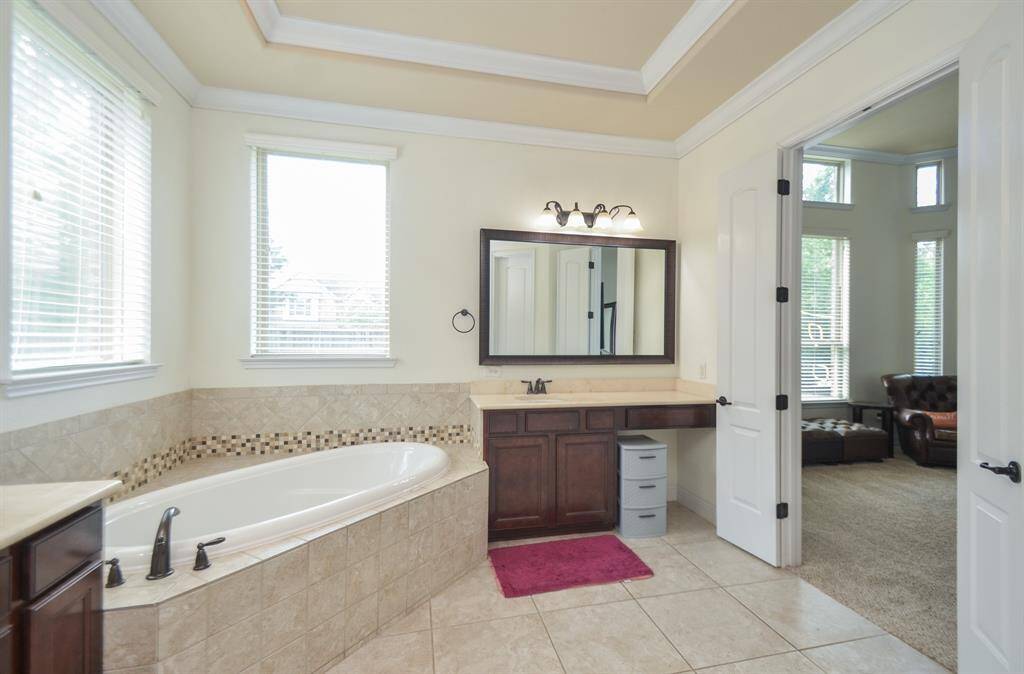 Choose a brisk refreshing shower OR a long, lazy soak in this primary ensuite bathtub, just footsteps from your bedroom.