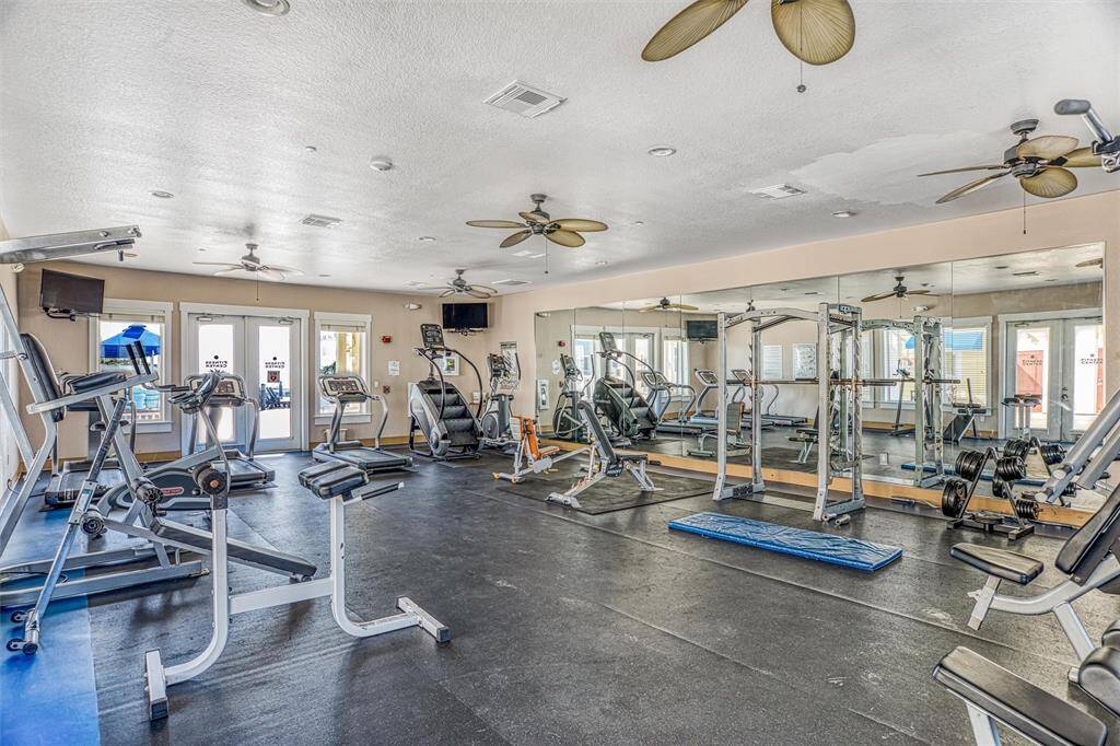 Stay active with the fullyequippedgym, featuring cardiomachines, weights, and a scenicview to keep you motivated.