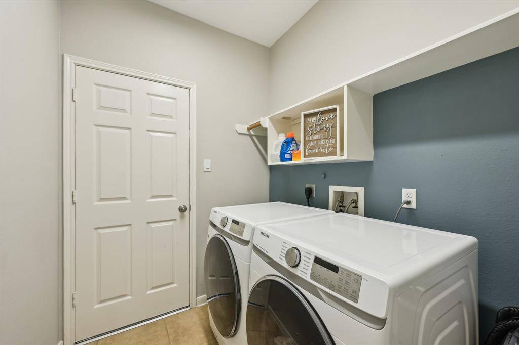 Laundry room is downstairs