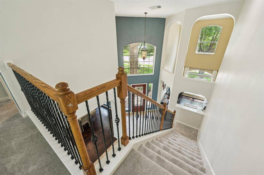 View of entry from upstairs landing