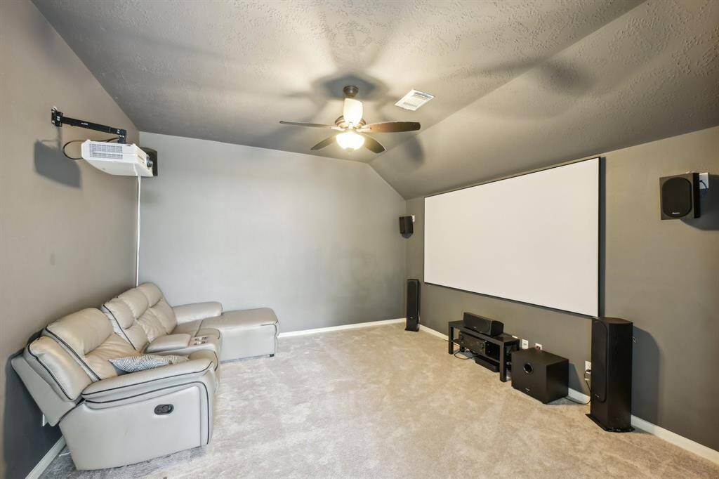 Theater room - Movie nights at home!  Movie screen included!